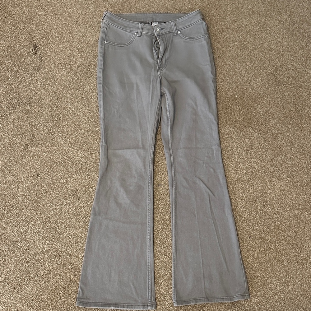 H&M Light Gray Flared Pants